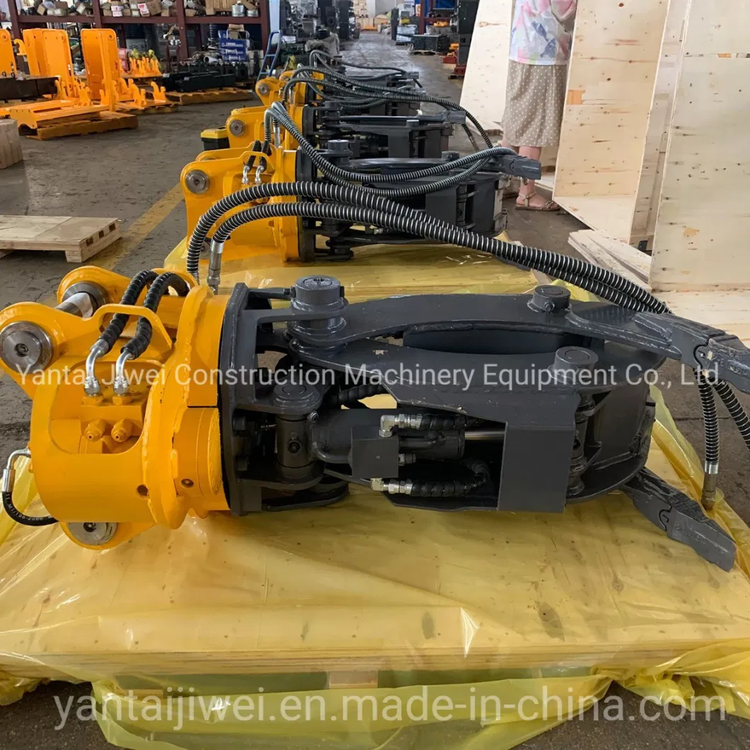 Rotating Stone Grapple Hydraulic Log Grapple Orange Peel Grapple for Sale CE Certificated Scrap Metal Grab Mini Excavator Log Rotating Grapple Wood Grapple