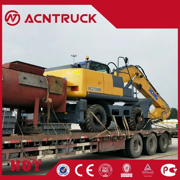 21ton 0.86m3 Wheel Excavator Xe210W with Hydraulic Break Hammer