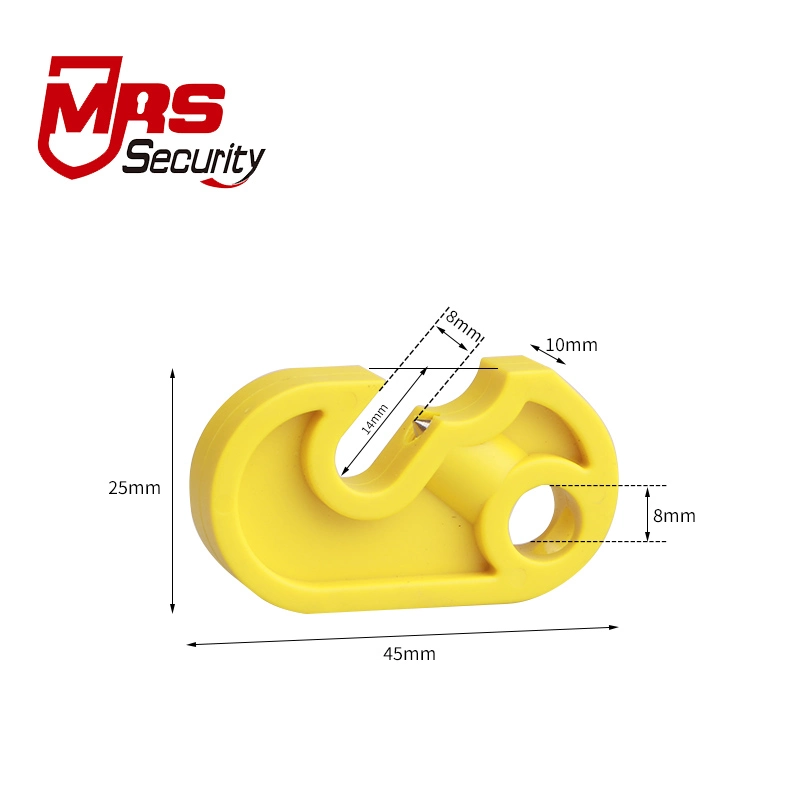 Yellow ABS Industry Durable Miniature Safety Circuit Security Lockout Tagou Manufacturer
