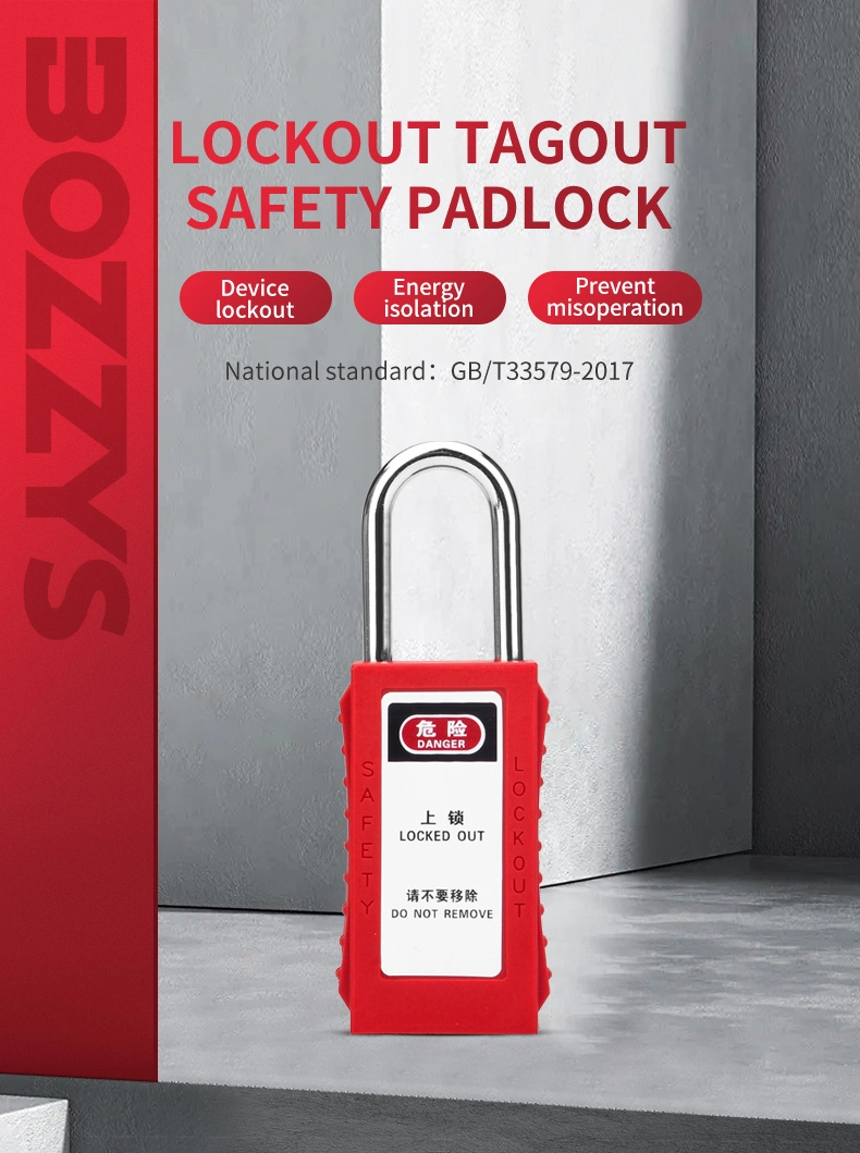 Boshi Long Body Safetyty Padlock with Master Key