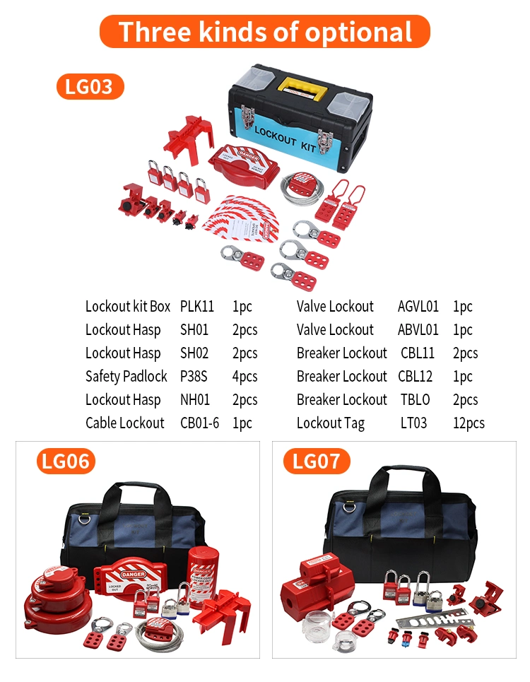 Combination Safety Lockout Box for Electrical Daily Working Operation (LG03)