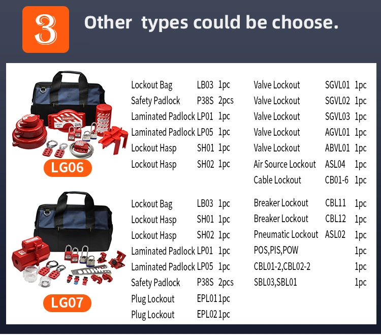 Combination Safety Lockout Box for Electrical Daily Working Operation (LG03)