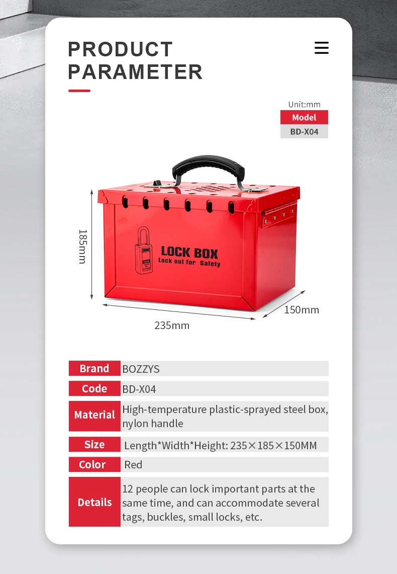 Bozzys 12 Padlocks Portable Safety Lockout Tagout Kit