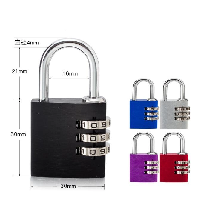 Colorful Aluminum Alloy Password Padlock