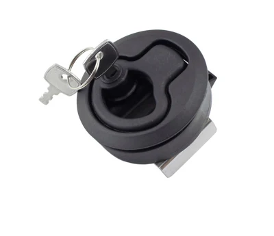 Marine Key Slam Latch Kunststoff Schwarz Schrank Teile Heavy Duty Boot Marine Schloss Riegel Kreisförmige Bodenschloss