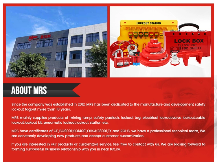 Steel Material Red Ball Valve Safety Lockout Tagout Safe Lock Safety Equipment