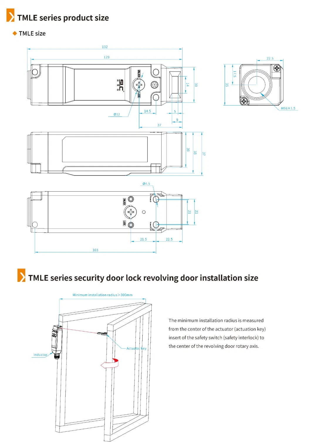 Industrial safety locks with manual release function Electromagnetic/ Machineical door lock