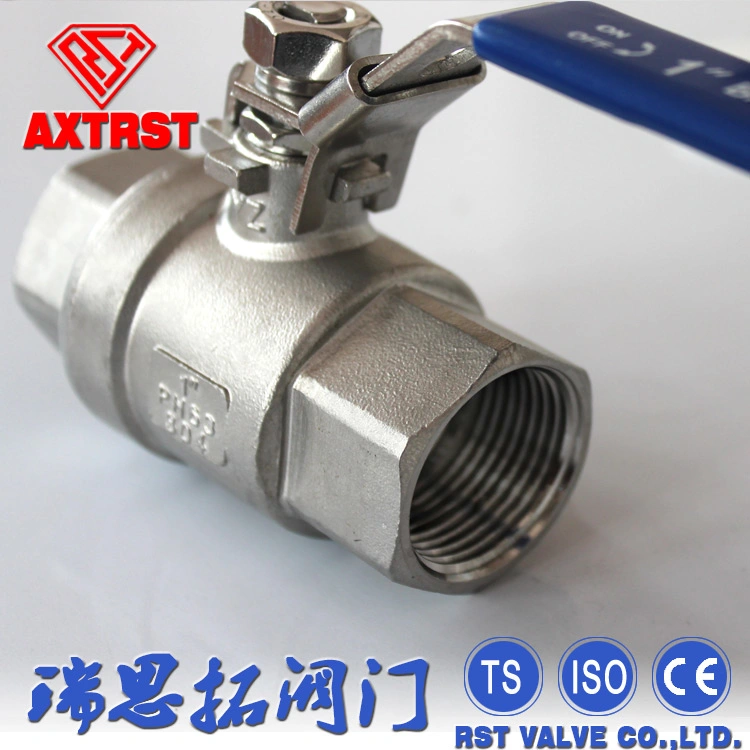 DIN3202-M3 Female Thread Pn63 Bsp. NPT Threaded Ss Stainless Steel 2pcball Valve Pn63 Locking Device