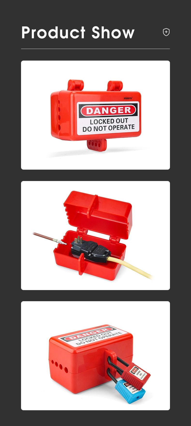 ABS Electrical Pneumatic Plug Lockout for Plug