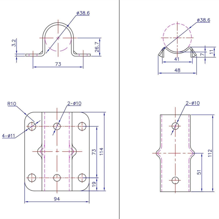 Shipping Container Door Locking Device Bearing Bracket and Split Bush for Sale