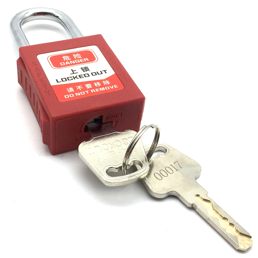 38mm Industrial Nylon Shackle Safety Padlock Lockout Lock