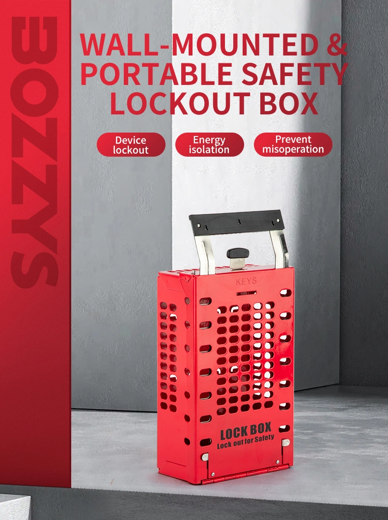 Electrical Steel Safety Lockout Tagout Kit /Box