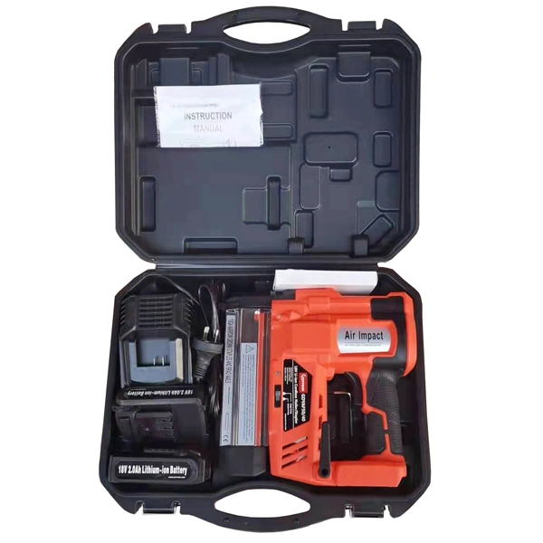 Two Batterycordless Finish Nailer Gas Actuated Concrete Nail Gun Fastening Hand Tools Similar to Toua Gsn50