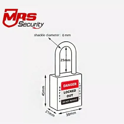 Colorful 25mm Steel Shackle Safety Lockout Wholesale Industry Isolation Safe Padlock Manufacturer