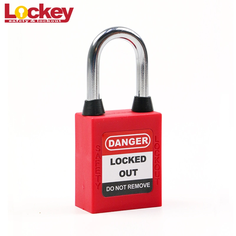 Steel Shackle Dust-Proof and Water-Proof Professional Loto Plastic Safety Padlock