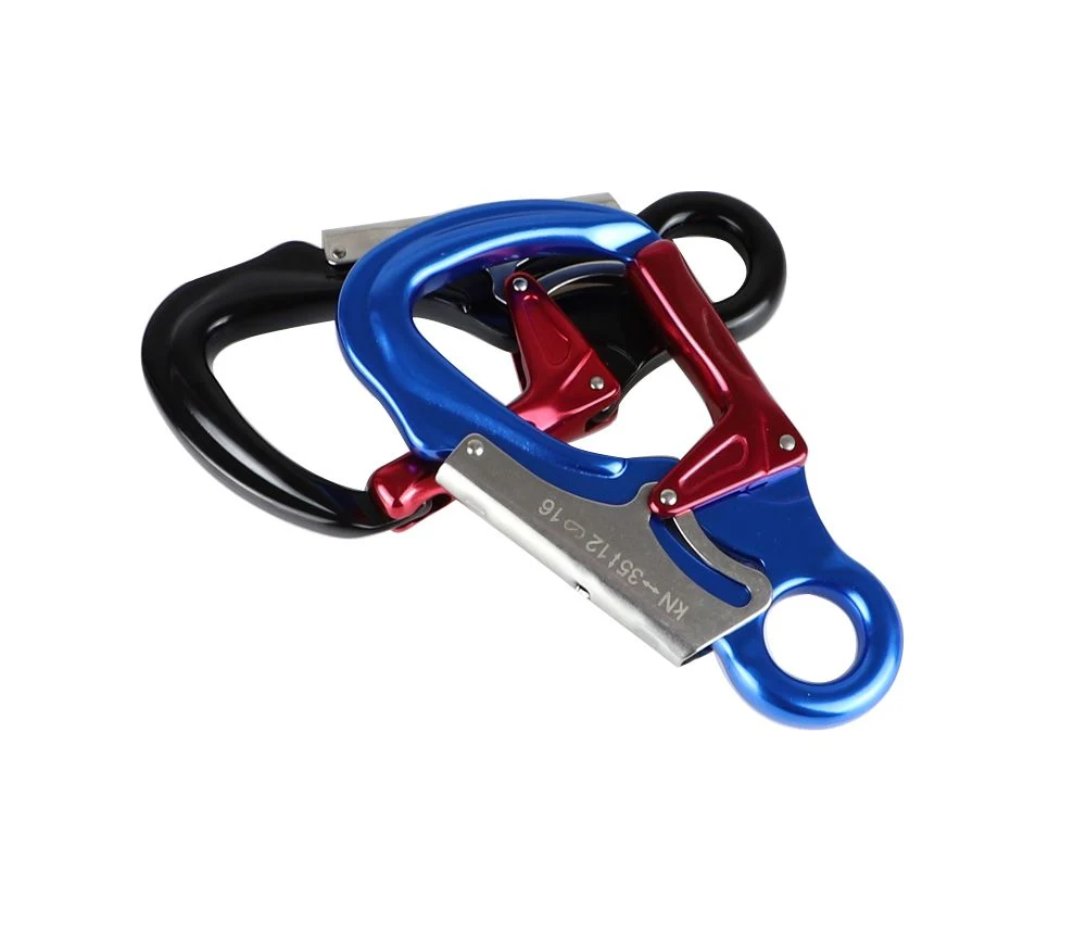 Aluminum Alloy Double Locking Mountain Tree Climbing Triple Action Snap Hook/Climbing Safety Hook