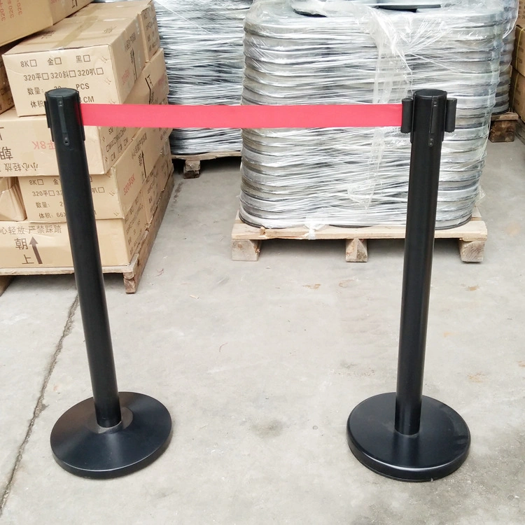 Retractable Belt Crowd Control Barrier Stanchion Stainless Steel Queue Stand for Bank Airport