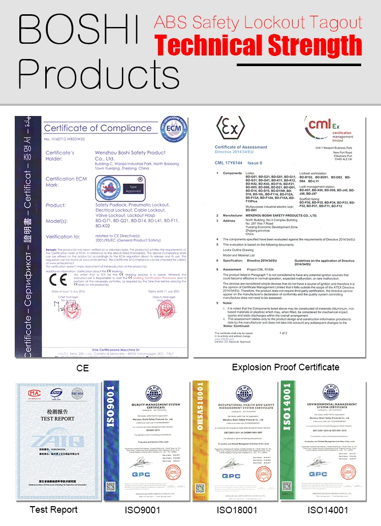 PVC Safety Lockout Tagout with Customization