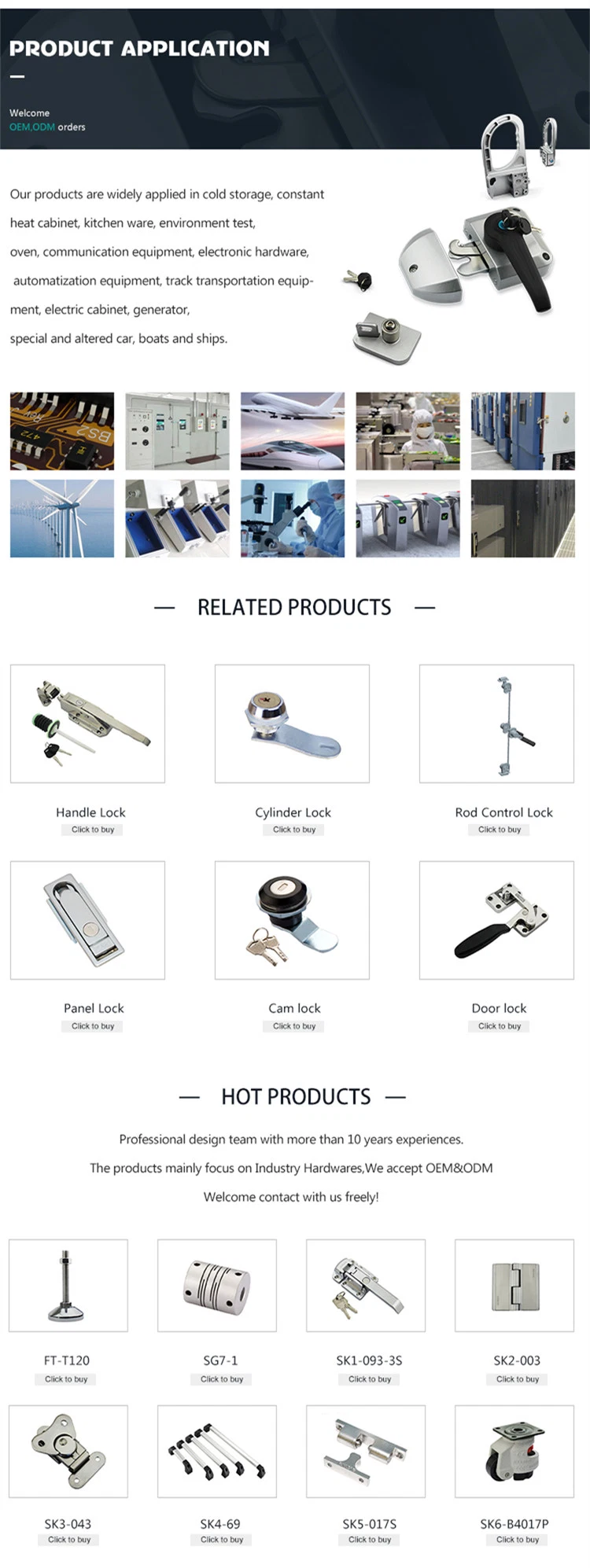 Hardware Safety Lock Industrial Door Code (Sk1-001