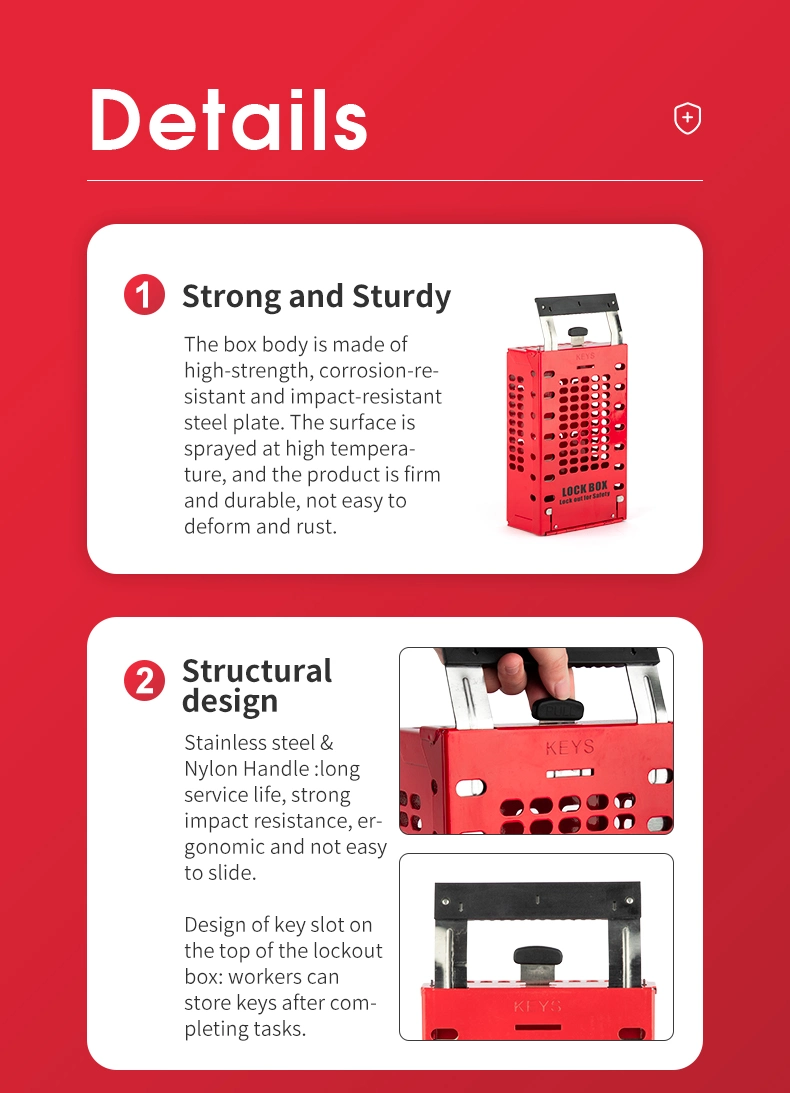 Electrical Steel Safety Lockout Tagout Kit /Box