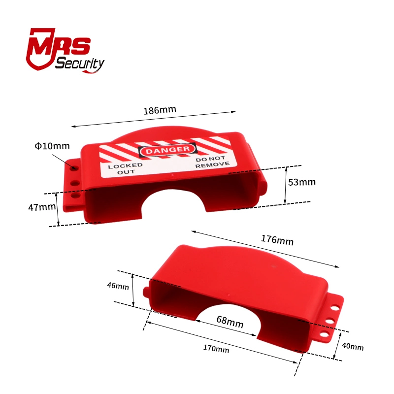 Adjustable Industrial ABS Material Gate Valve Lockout Safe Lock