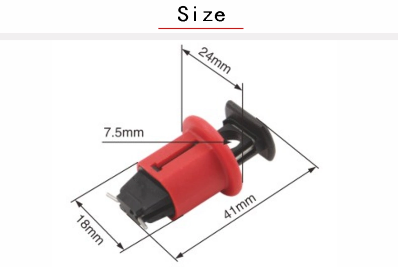 PA Material Miniature Pin out Side Isolation Industry Circuit Breaker Lockout