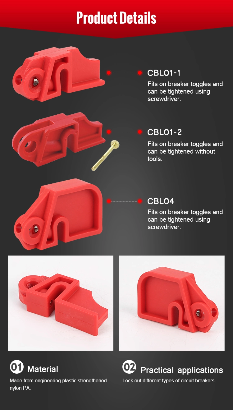 Small Electric Multi-Functional Circuit Breaker Lockout Locks