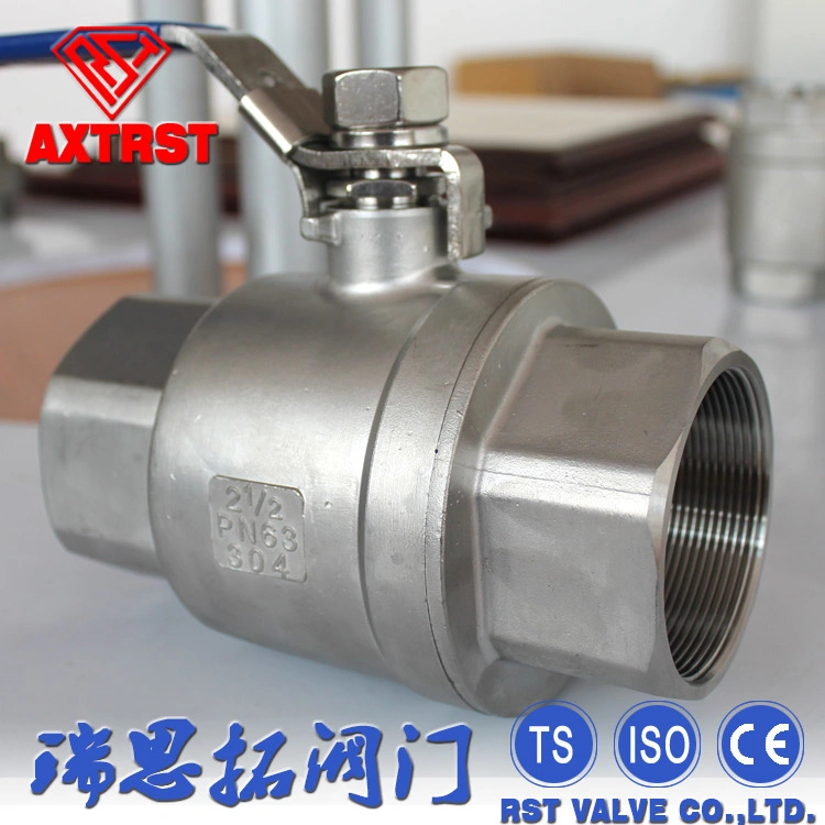 DIN3202-M3 Female Thread Pn63 Bsp. NPT Threaded Ss Stainless Steel 2pcball Valve Pn63 Locking Device