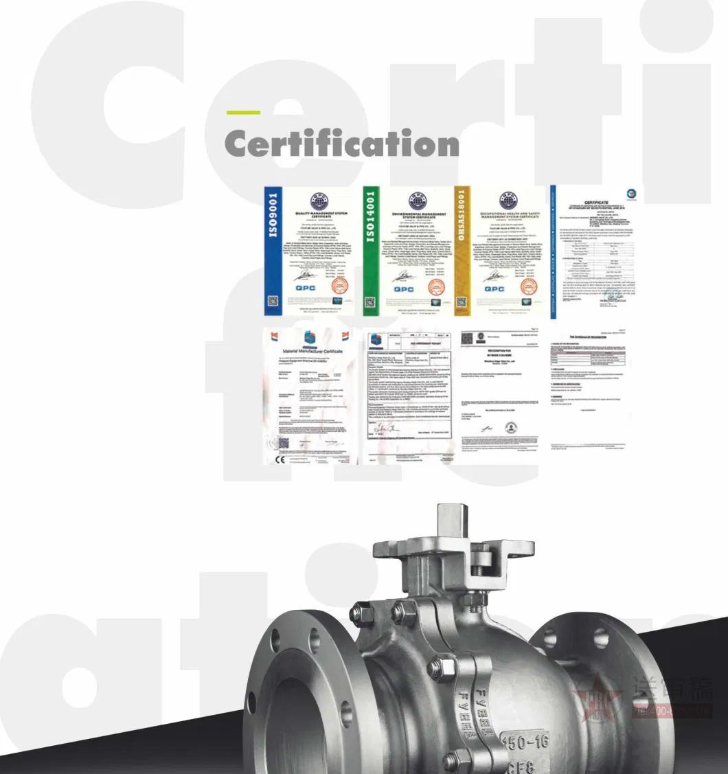 3 Piece Flanged Ball Valve with ISO5211 Mounting Pad Locking Devices