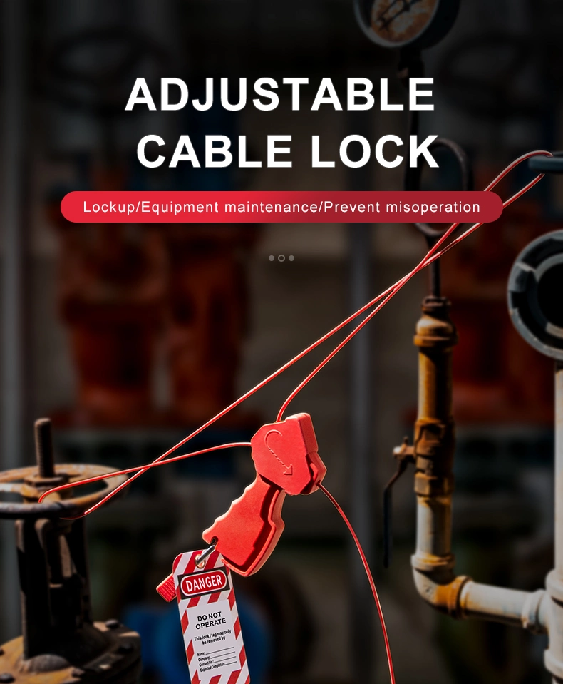 2.4m Length Cable Lock Suitable for Industrial Safety