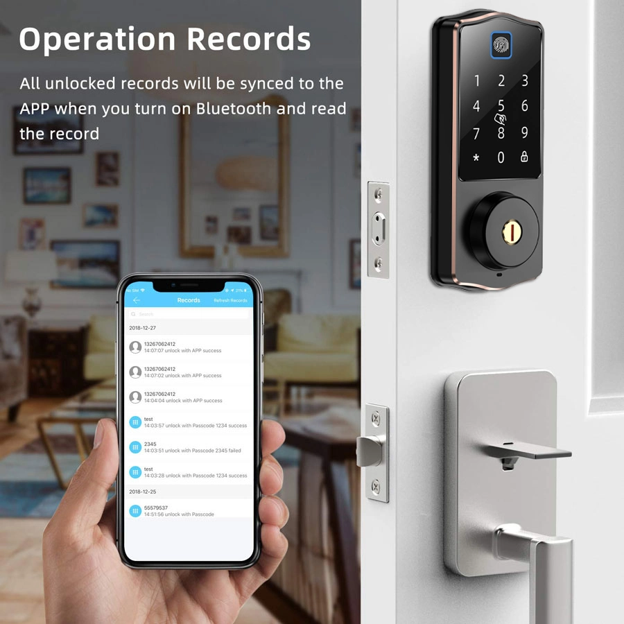 Good Quality Home Smart Deadbolt Electronic Digital Fingerprint Lock