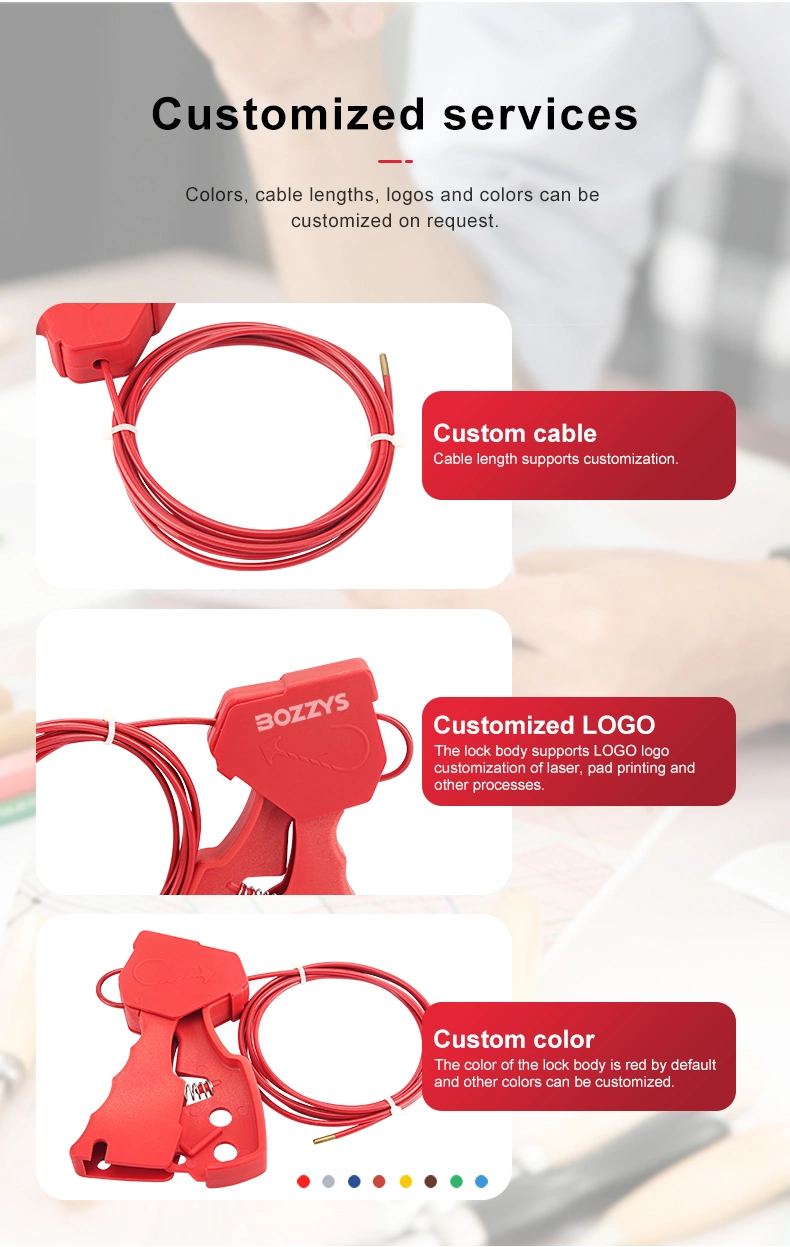 2.4m Length Cable Lock Suitable for Industrial Safety