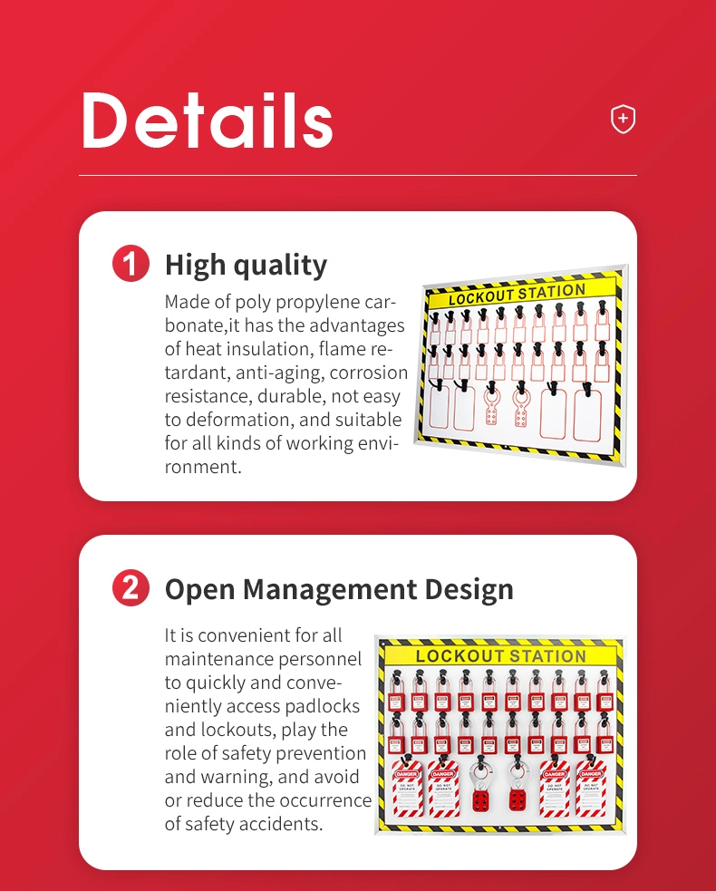 Bozzys 1220*800mm Best Prices Can Be Customized Open Fixed-Point Lockout/Tagout Shadowboard