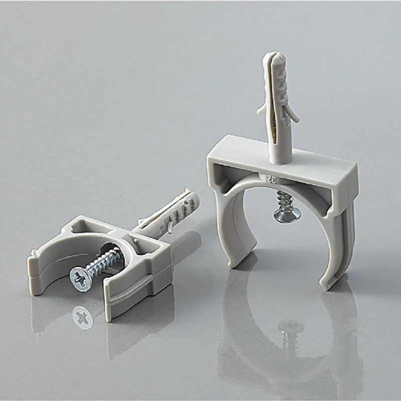 Locking Clip with Screw Anchor for Pipe Fastening