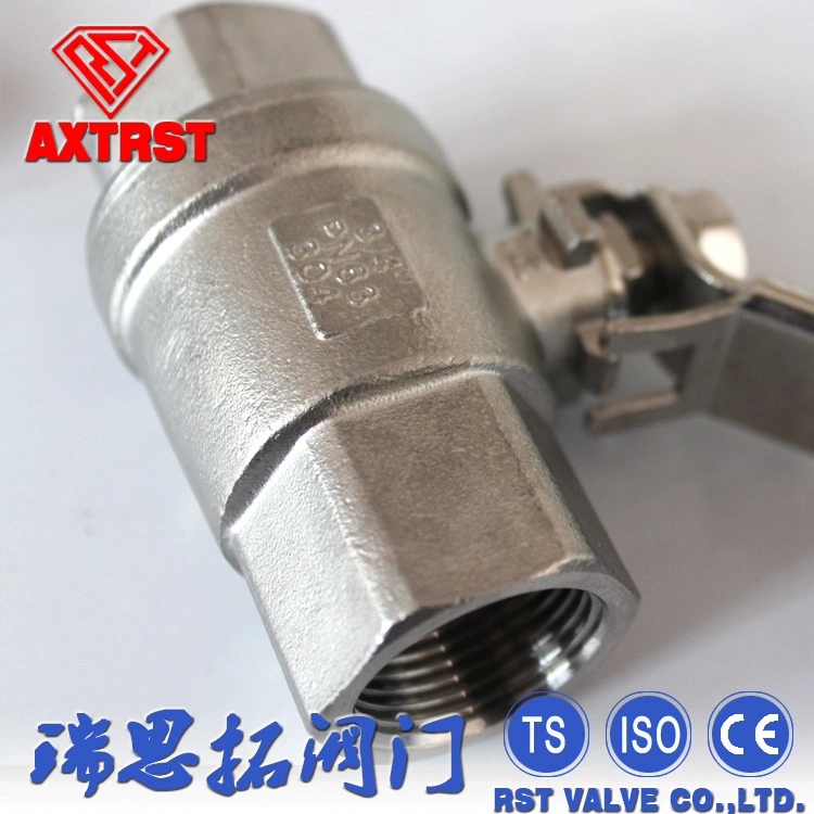 DIN3202-M3 Female Thread Pn63 Bsp. NPT Threaded Ss Stainless Steel 2pcball Valve Pn63 Locking Device