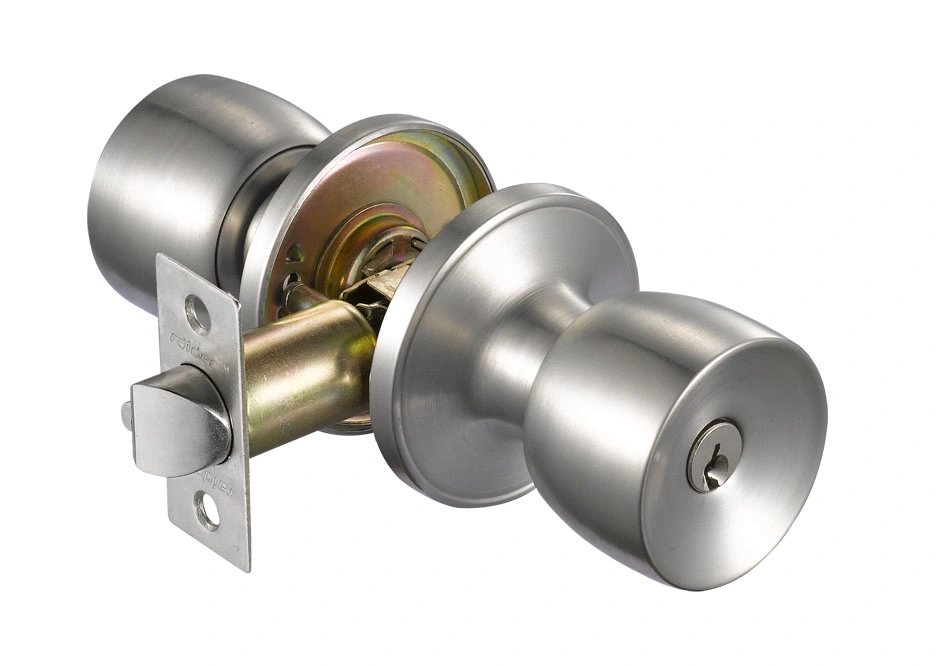 Tubular Tulip Knob Lockset Door Lock Key Entry Stainless Steel