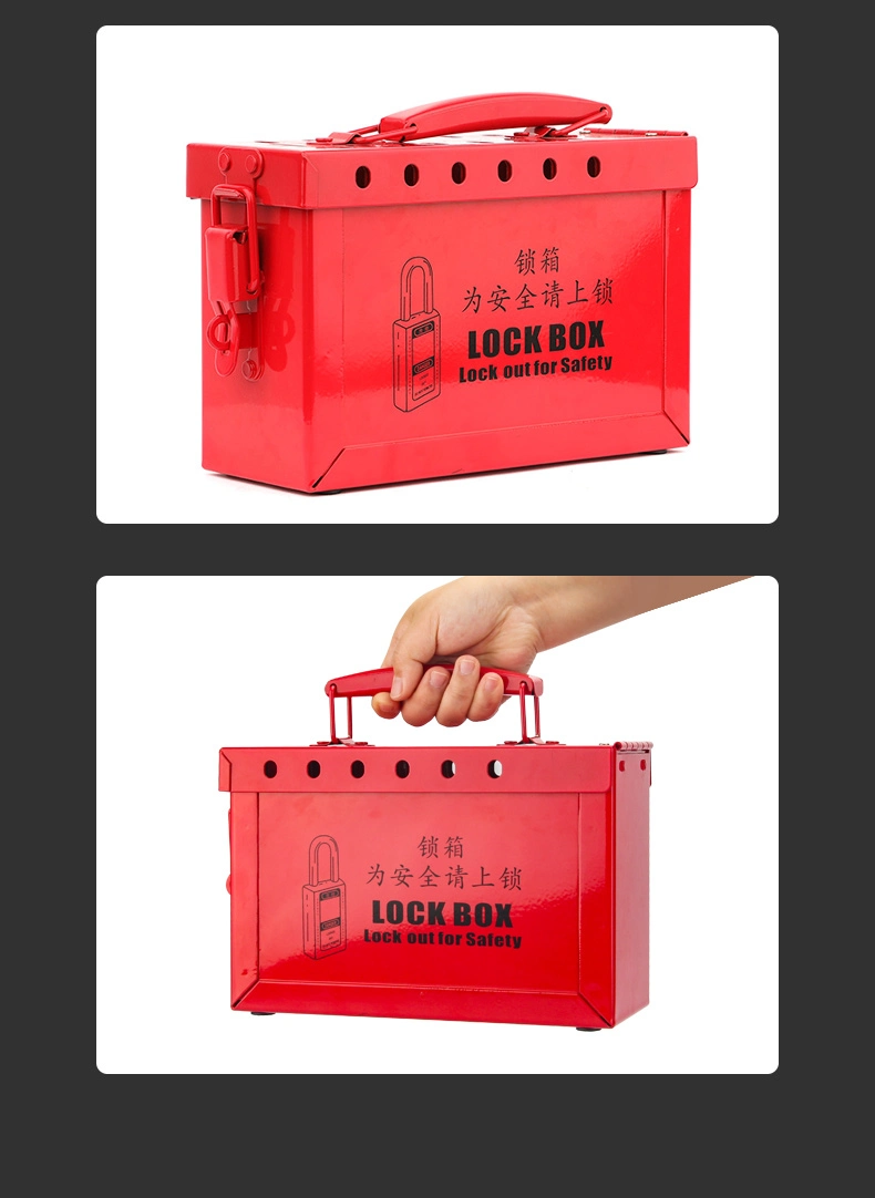 Safety Red Steel Lockout Kit/Box