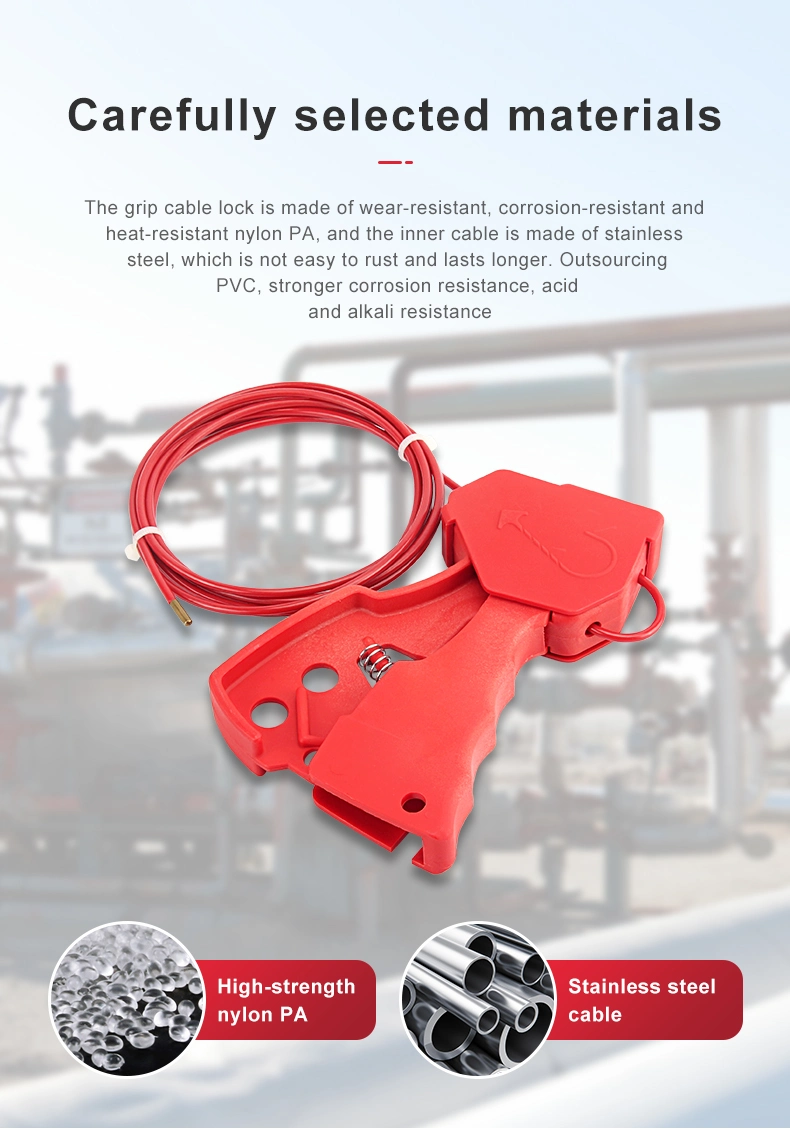 2.4m Length Cable Lock Suitable for Industrial Safety