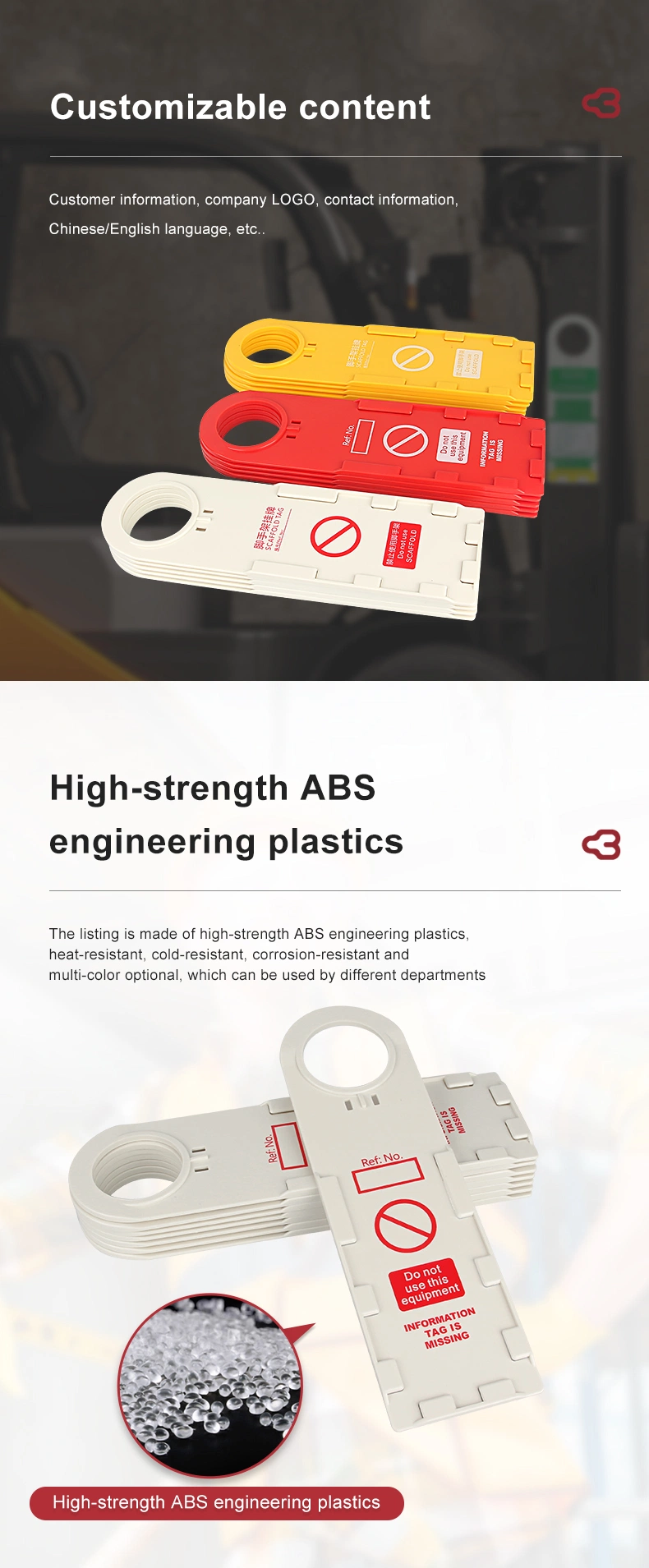 Scaffold Status Holder and Tags Lockout Tagout