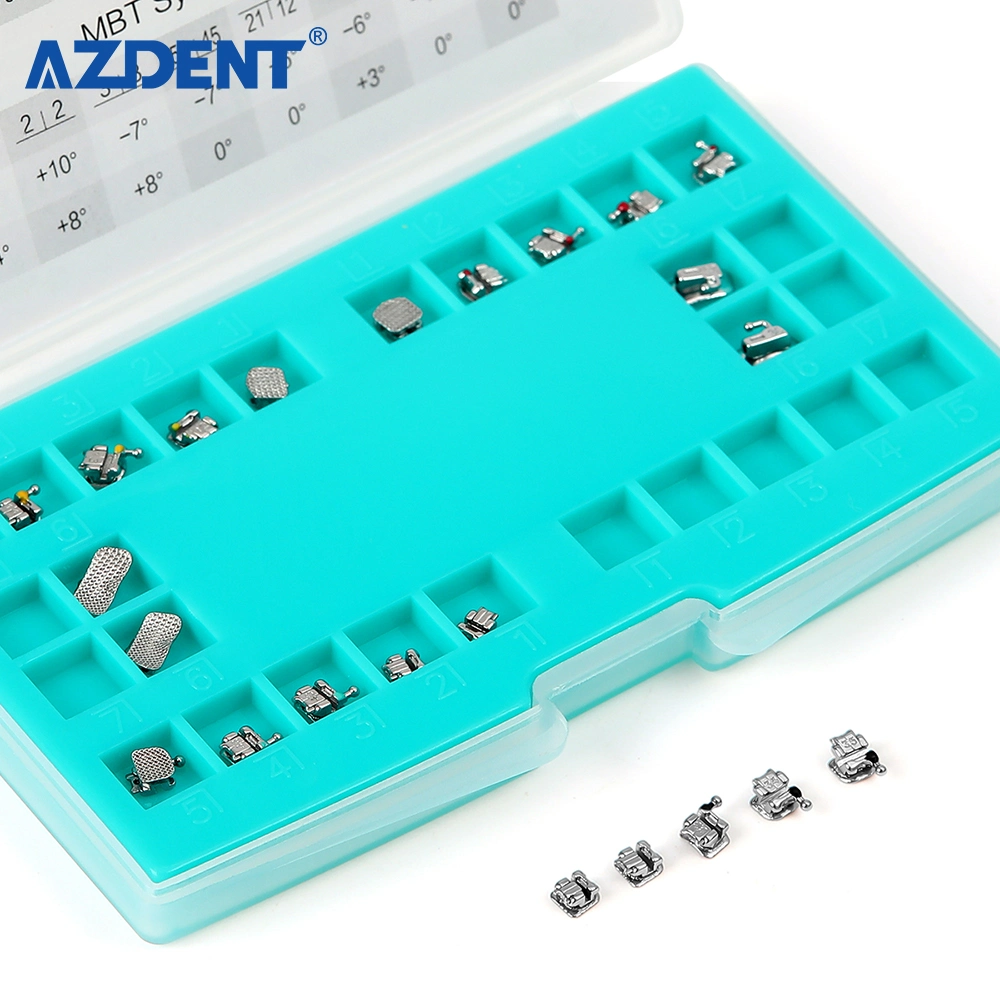 Azdent Dental Split Self-Locking Bracket (6p) Mini Roth 022 with 345hooks Brackets