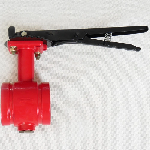 Grooved Ends Lever Lock Handle Butterfly Valve