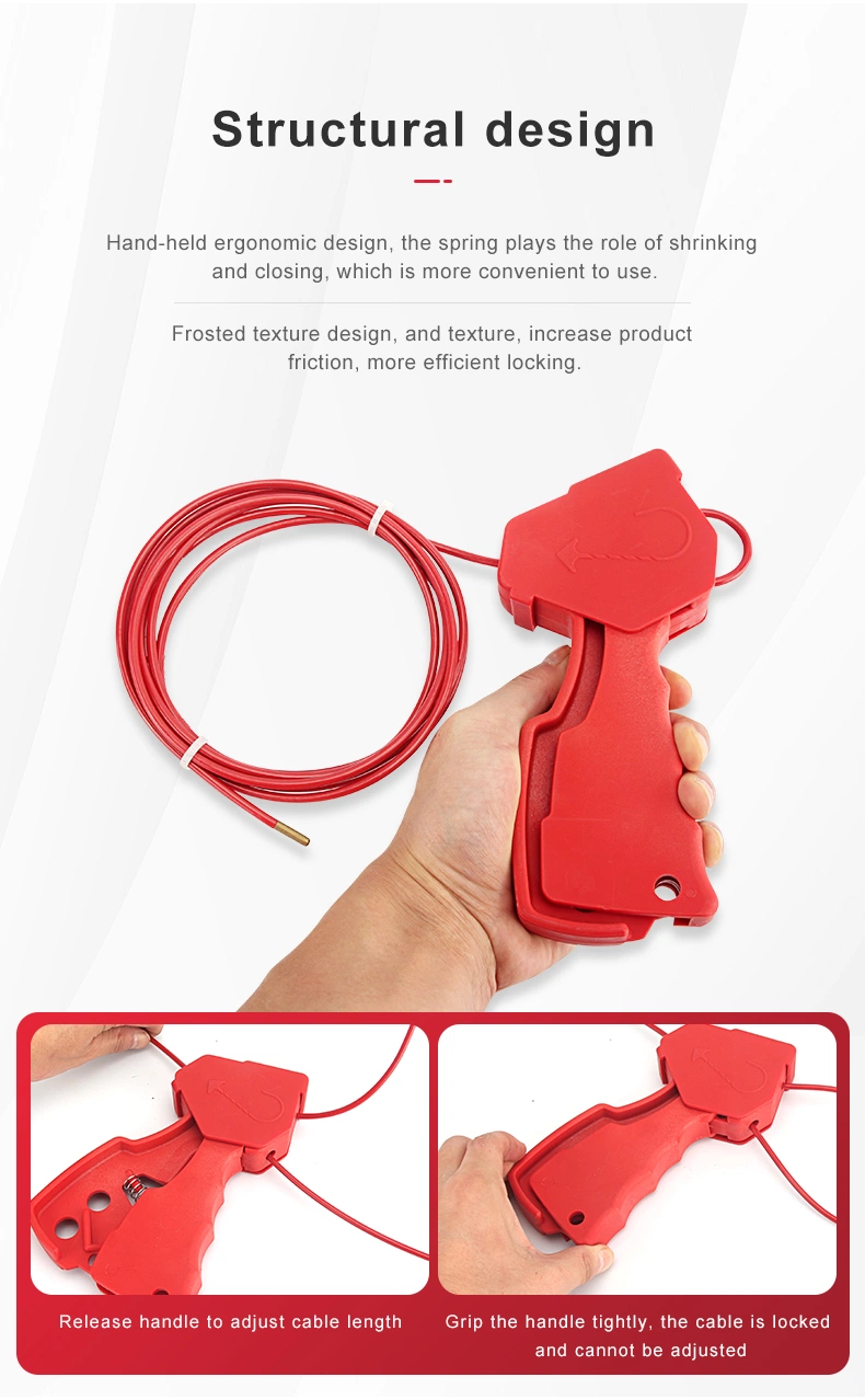 2.4m Length Cable Lock Suitable for Industrial Safety