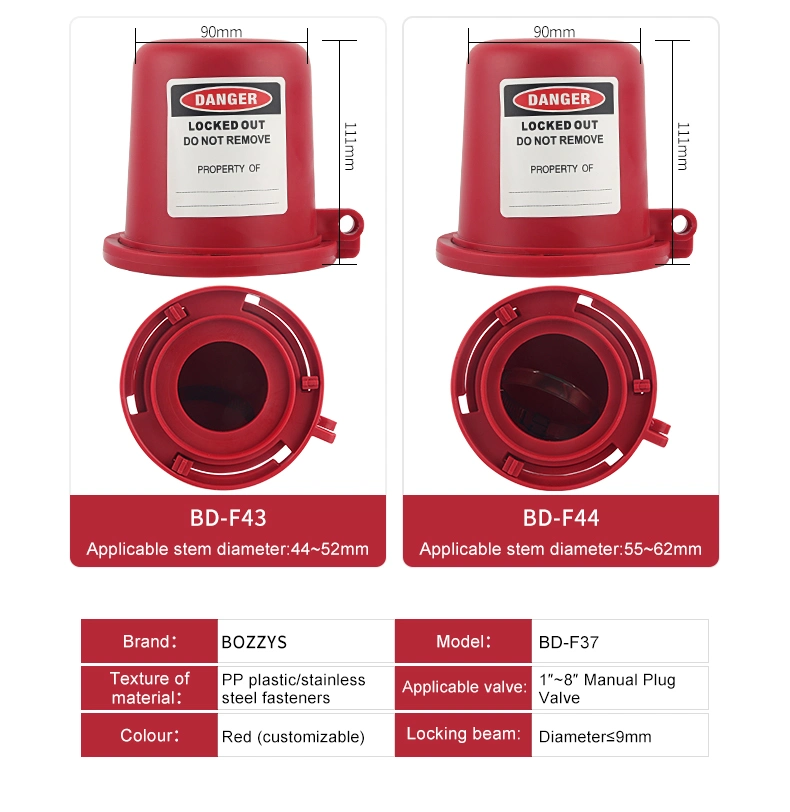 Plug Valve Lockout Safety Lock