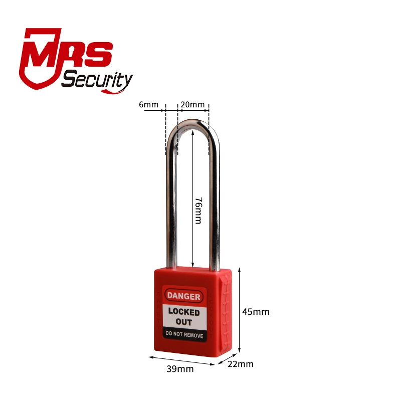 76mm Industrial Steel Safety Padlock Security Lockout Tagout Safe Lock Manufacturer