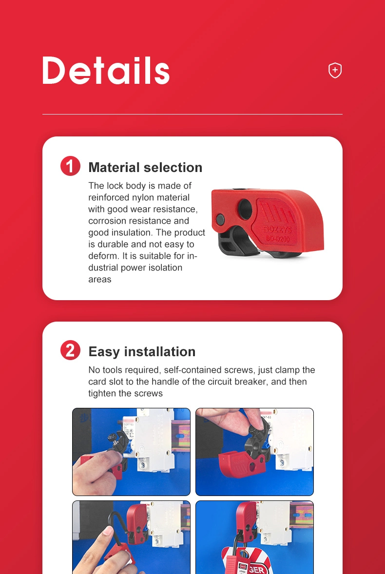 Bozzys OEM Circuit Breaker Locks for Industrial Safety Equipment