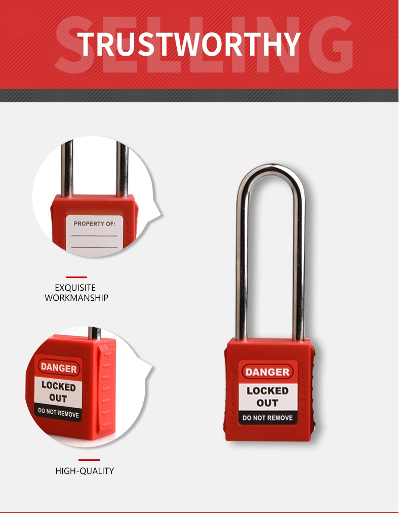 76mm Industrial Steel Safety Padlock Security Lockout Tagout Safe Lock Manufacturer