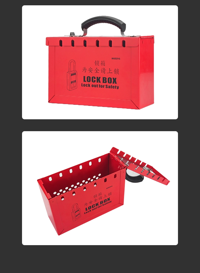 Portable Metal Group Safety Lockout Kit Lockout Box