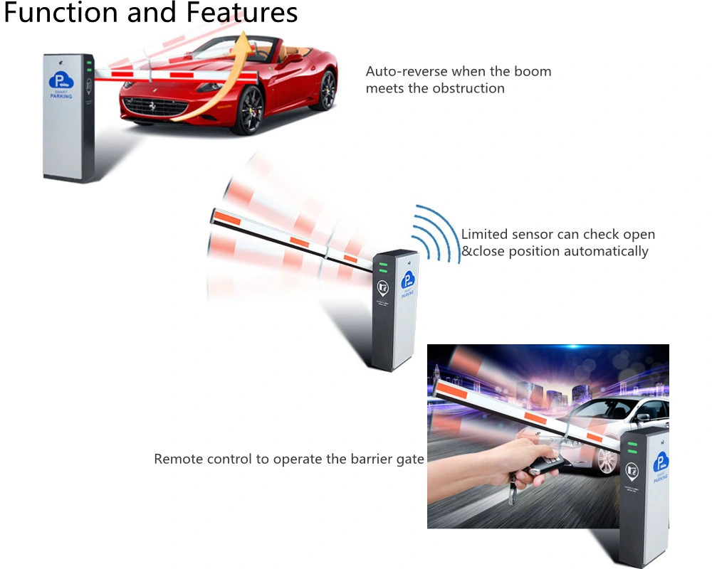 RFID Barrier Gate Automatic Traffic Car Parking Boom Barrier Gate Security System Solution