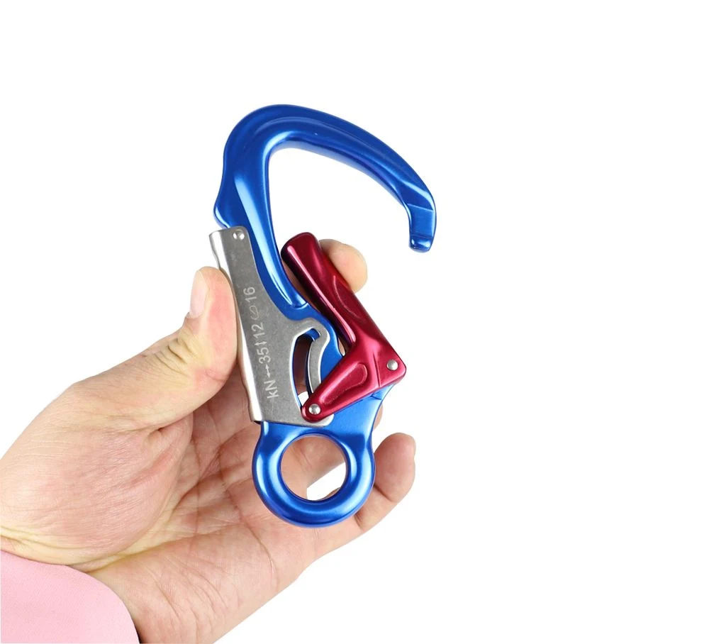 Aluminum Alloy Double Locking Mountain Tree Climbing Triple Action Snap Hook/Climbing Safety Hook