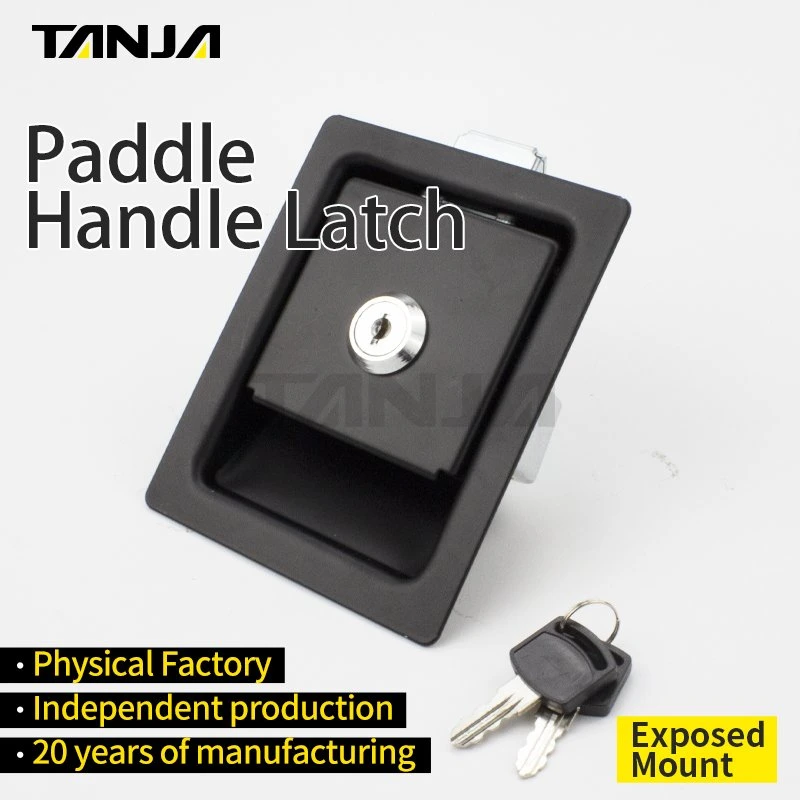 Mini Style Paddle Handle Latch Lock Safety Lock with Key Cylinder for Marine Equipment